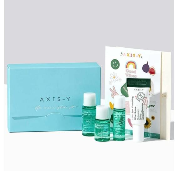 Набор миниатюр для сияния кожи AXIS-Y The Mini Glow Set 8 мл + 5 мл + 5 мл + 5 мл