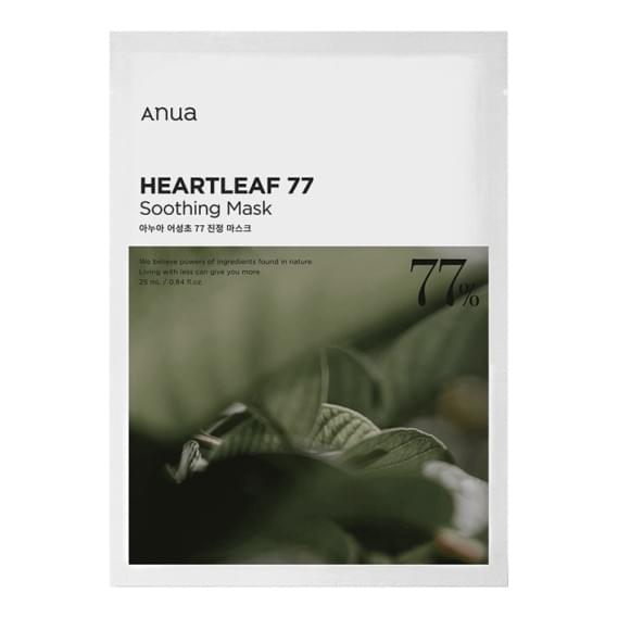 Успокаивающая тканевая маска на основе хауттюйнии Anua Heartleaf 77% Soothing Sheet Mask 25 г