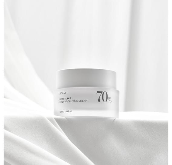 Интенсивный барьерный крем на основе хауттюйнии Anua Heartleaf 70% Intense Calming Cream 50 мл