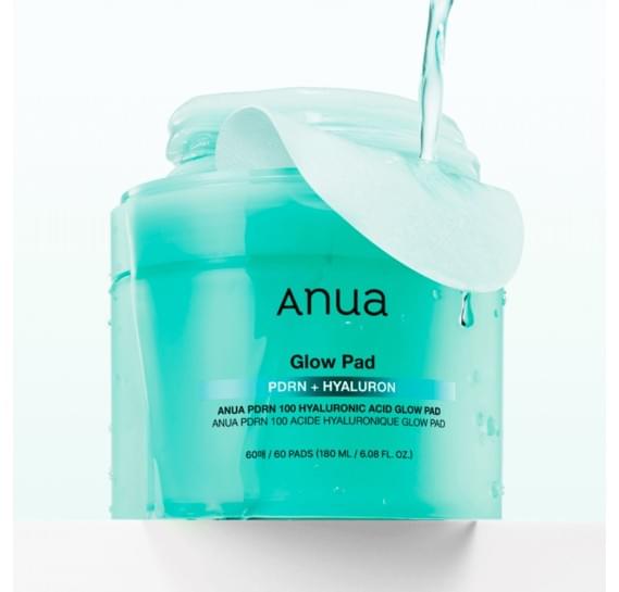 Увлажняющие пэды с ПДРН и гиалуроновой кислотой Anua PDRN 100 Hyaluronic Acid Glow Pad 60 шт