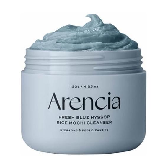 Очищающее средство с глиной и экстрактом иссопа Arencia Fresh Blue Hyssop Rice Mochi Cleanser 120 г