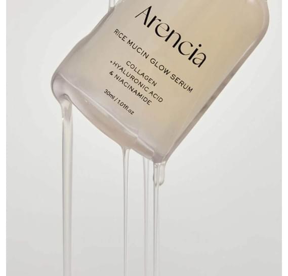 Сыворотка с коллагеном и экстрактом риса для сияния кожи Arencia Rice Mucin Glow Serum 30 мл