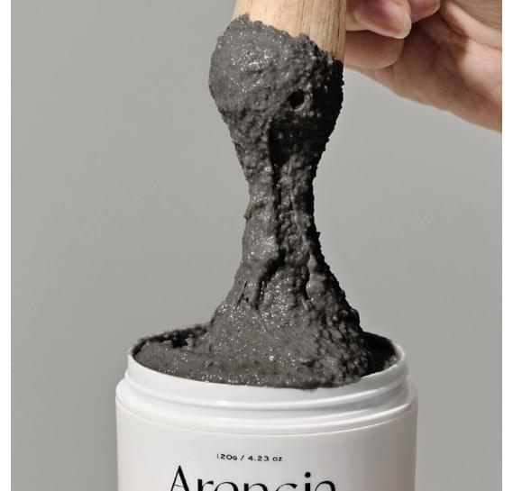 Очищающее средство с чёрным чаем и юдзу Arencia Black Tea Rice Mochi Cleanser 120 г