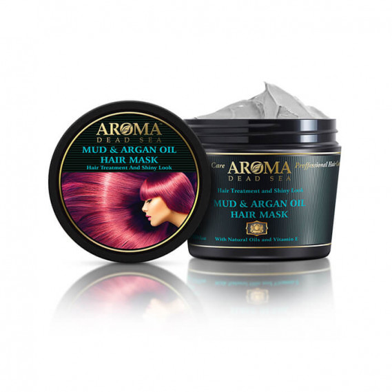 Маска для волос с натуральным аргановым маслом и минералами Мертвого моря Aroma Dead Sea Mud & Argan Oil Hair Mask 500 мл