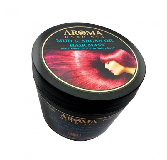 Маска для волос с натуральным аргановым маслом и минералами Мертвого моря Aroma Dead Sea Mud & Argan Oil Hair Mask 500 мл