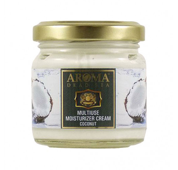 Крем для тіла зволожувальний універсальний (Кокос) Aroma Dead Sea Multiuse Moisturizer Cream Coconut 100 мл
