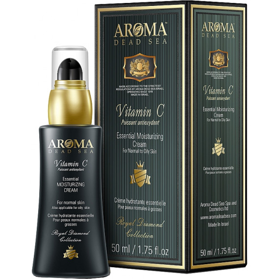 Увлажняющий крем с витамином С для нормальной и жирной кожи лица Aroma Dead Sea Essential Moisturizing Cream 50 мл