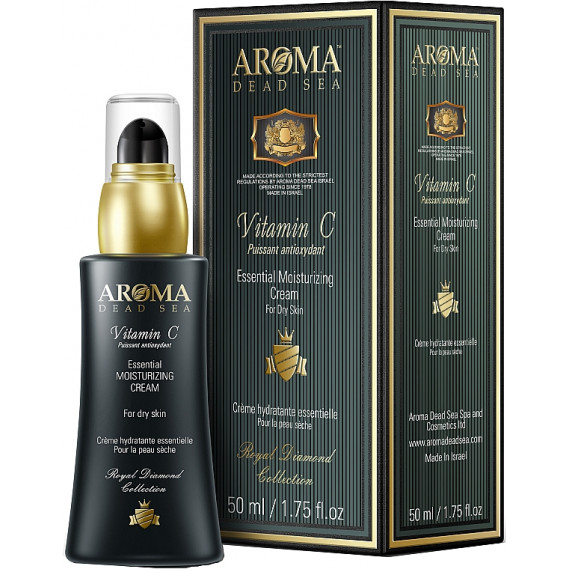 Зволожувальний крем з вітаміном С для сухої шкіри обличчя Aroma Dead Sea Vitamin C Essential Moisturizing Cream