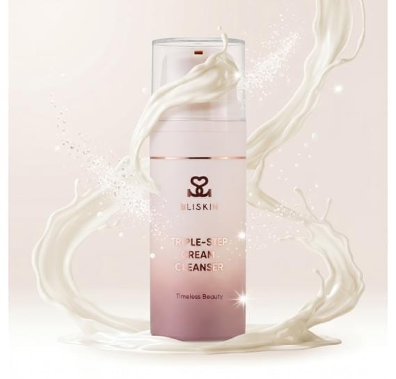 Увлажняющий крем-клинзер тройного действия BLISKIN Triple-Step Cream Cleanser 100 мл