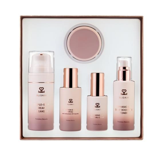 Премиальный набор для ухода за кожей лица BLISKIN Timeless Beauty Skin Care 5 Set 100 мл + 90 мл + 50 мл + 50 мл + 30 мл