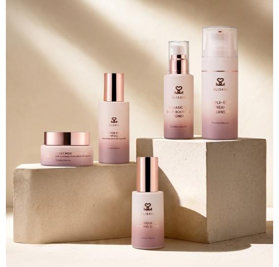 Премиальный набор для ухода за кожей лица BLISKIN Timeless Beauty Skin Care 5 Set 100 мл + 90 мл + 50 мл + 50 мл + 30 мл
