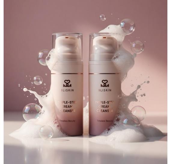 Увлажняющий крем-клинзер тройного действия BLISKIN Triple-Step Cream Cleanser 100 мл