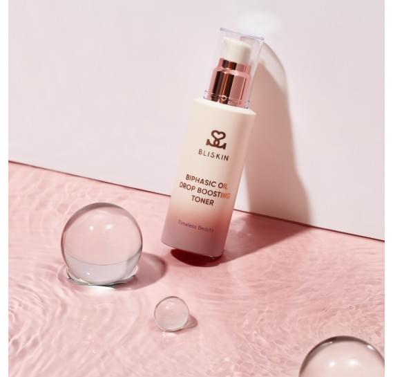Двухфазный тонер-бустер с антиоксидантными капсулами BLISKIN Biphasic Oil Drop Boosting Toner 90 мл