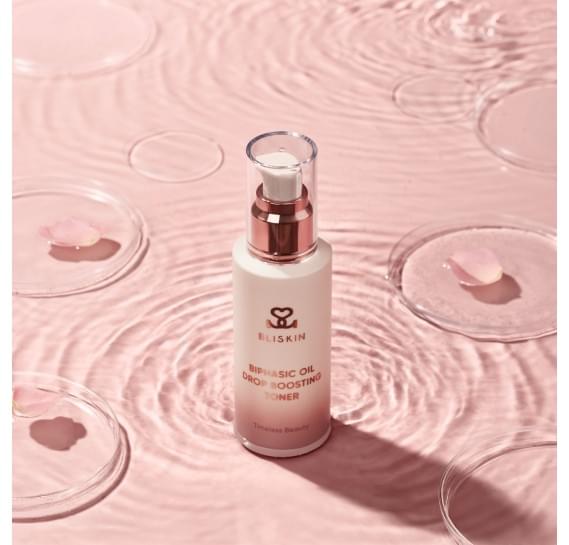 Двухфазный тонер-бустер с антиоксидантными капсулами BLISKIN Biphasic Oil Drop Boosting Toner 90 мл