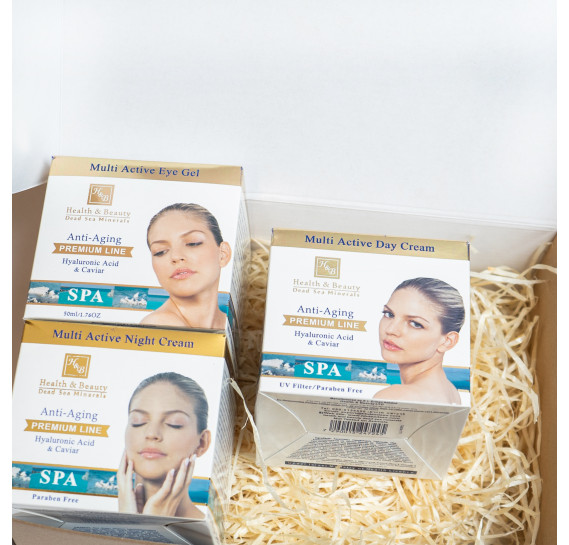 BOX №23: Преміальний набір для обличчя з гіалуроном Health & Beauty 50 мл + 50 мл + 50  мл