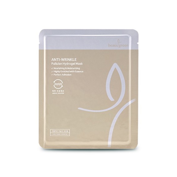 Омолоджувальна гідрогелева маска для пружності шкіри Beauugreen Anti-Wrinkle Pullulan Hydrogel Mask BeauuGreen 30 г