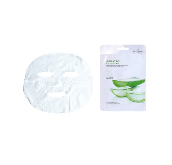 Зволожувальна тканинна маска для обличчя з екстрактом алое BeauuGreen Hydrating Aloe Essence Mask 23 г