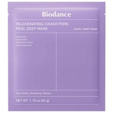 Нічна гідрогелева маска з ПДРН та ікрою Biodance Rejuvenating Caviar PDRN Real Deep Mask