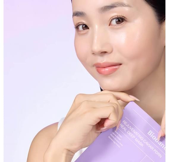 Нічна гідрогелева маска з ПДРН та ікрою Biodance Rejuvenating Caviar PDRN Real Deep Mask 34 г