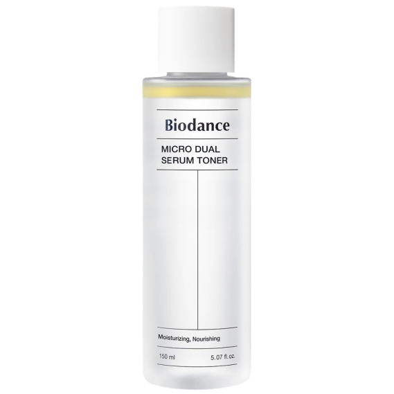 Двухфазный питательный тонер с маслами и гиалуроновой кислотой Biodance Micro Dual Serum Toner 150 мл