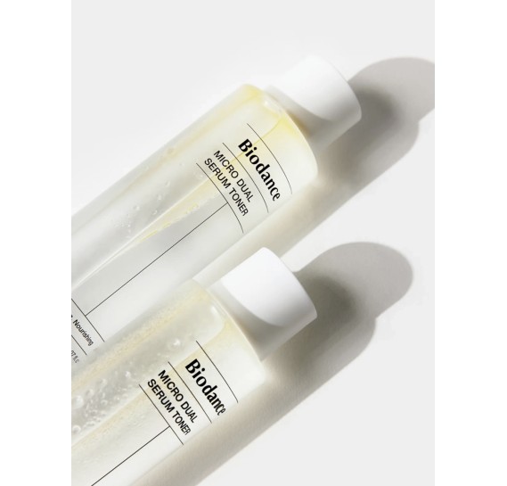 Двухфазный питательный тонер с маслами и гиалуроновой кислотой Biodance Micro Dual Serum Toner 150 мл