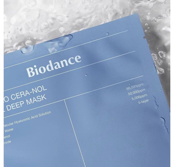 Нічна гідрогелева маска з церамідами проти сухості Biodance Hydro Cera-Nol Real Deep Mask 34 г
