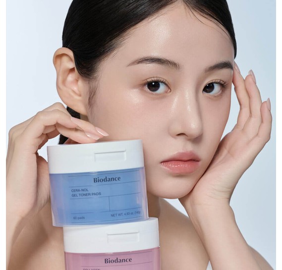 Гелевые тонер-пэды с ледниковой водой Biodance Cera-nol Gel Toner Pads 60 шт