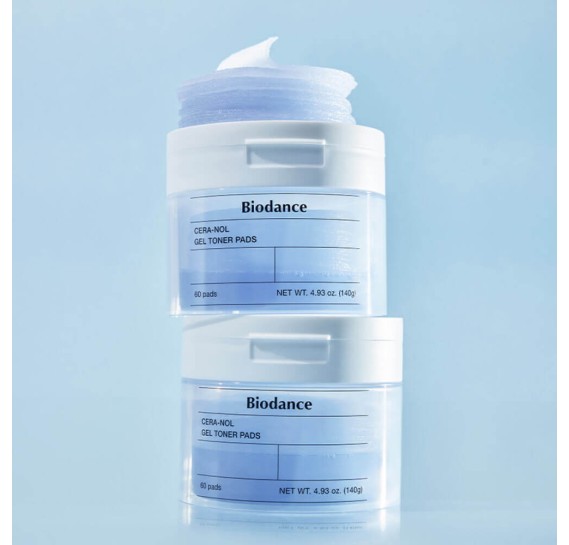 Гелевые тонер-пэды с ледниковой водой Biodance Cera-nol Gel Toner Pads 60 шт