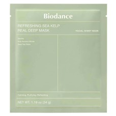 Заспокійлива гідрогелева маска з водоростями Biodance Refreshing Sea Kelp Real Deep Mask