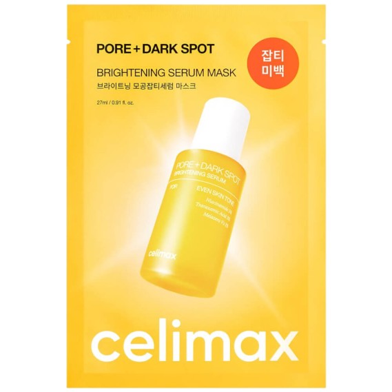 Маска для вирівнювання тону та рельєфу шкіри Celimax Pore+Dark Spot Brightening Serum Mask