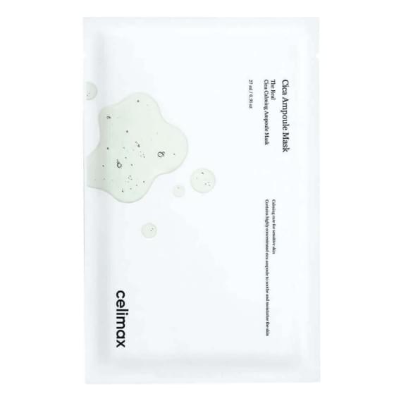 Успокаивающая тканевая маска с экстрактом центеллы Celimax The Real Cica Calming Ampoule Mask 27 г