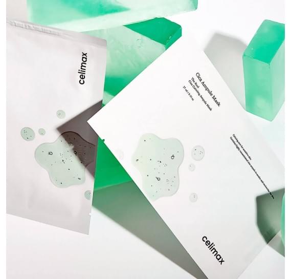 Успокаивающая тканевая маска с экстрактом центеллы Celimax The Real Cica Calming Ampoule Mask 27 г