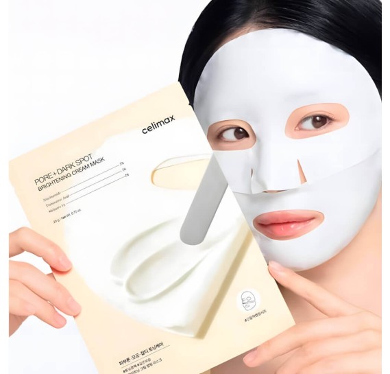 Освітлювальна кремова маска Celimax Pore+Dark Spot Brightening Cream Mask 20 г