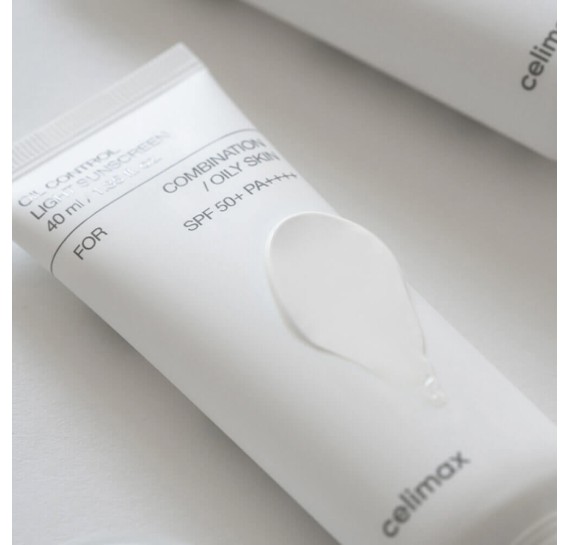Лёгкий солнцезащитный крем для жирной кожи Celimax Oil Control Light Sunscreen SPF50+ PA++++ 40 мл