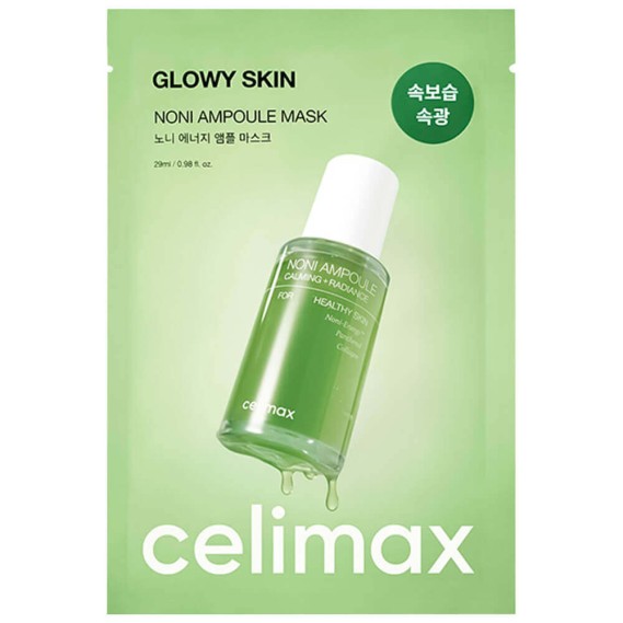 Зволожувальна маска з екстрактом нони Celimax Glowy Skin Noni Ampoule Mask