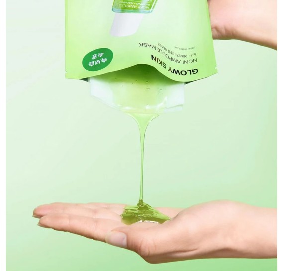 Зволожувальна маска з екстрактом нони Celimax Glowy Skin Noni Ampoule Mask 27 г