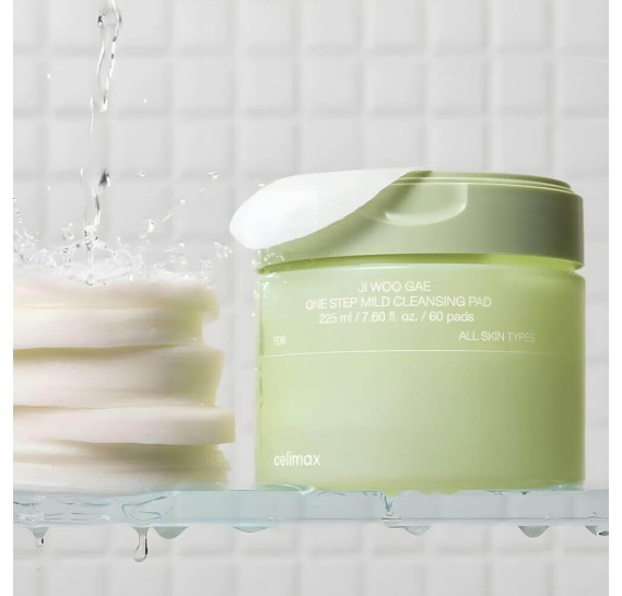 Очищающие пэды для снятия макияжа Celimax Ji Woo Gae One Step Mild Cleansing Pad 60 шт