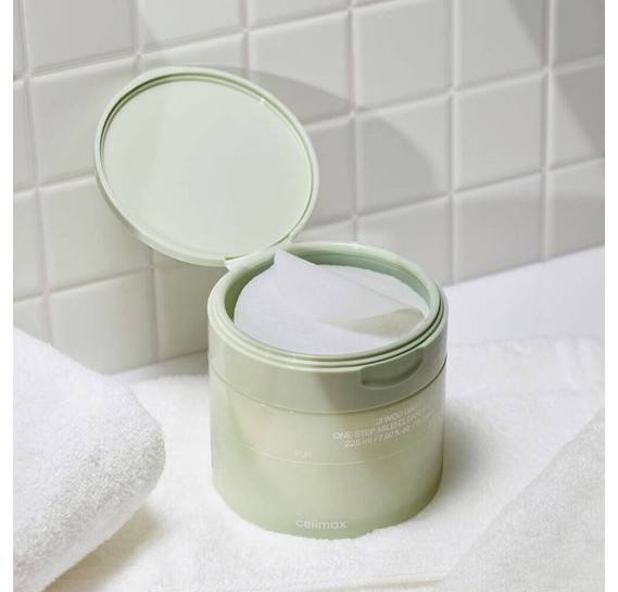 Очищающие пэды для снятия макияжа Celimax Ji Woo Gae One Step Mild Cleansing Pad 60 шт