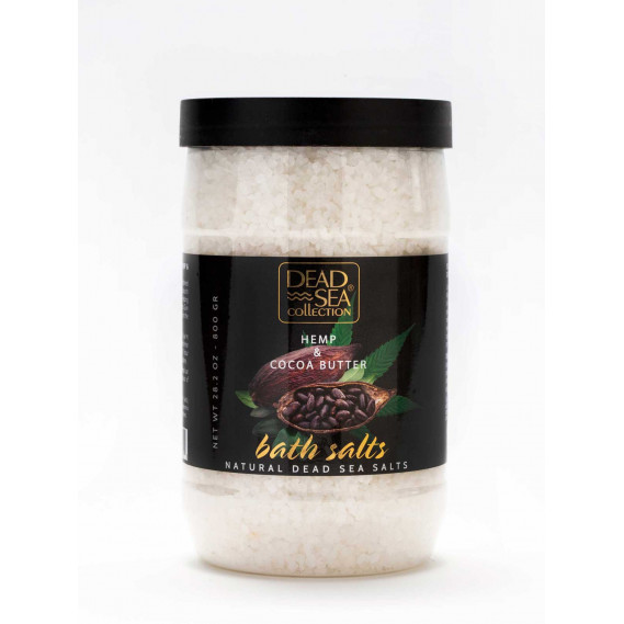 Соль Мертвого моря с экстрактом конопли и какао Dead Sea Collection 800 г