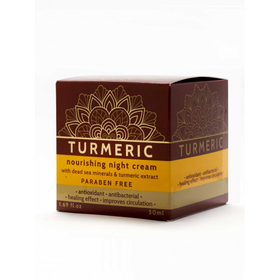 Поживний нічний крем з екстрактом куркуми Dead Sea Collection Turmeric Night Cream 50 мл