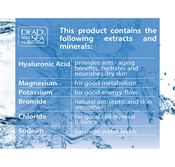 Набор для лица с гиалуроновой кислотой против морщин Dead Sea Collection 50мл + 50мл + 30мл + 30мл