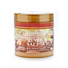 Скраб для тіла з олією мигдалю, ванілі та мінералами Мертвого моря Dead Sea Collection Almond Vanilla Mineral Salt Scrub