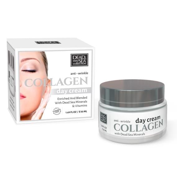 Дневной коллагеновый крем против морщин DSC Collagen Anti Wrinkle Day Cream Dead Sea Collection 50 мл
