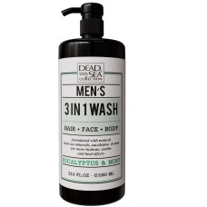 Мужской гель для умывания лица, волос и тела 3 в 1 с ароматом Эвкалипта и Мяты DSC Eucalyptus Mint