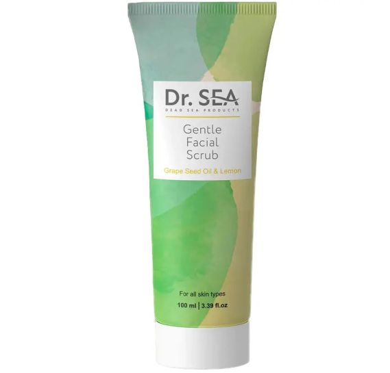 Ніжний скраб для обличчя Dr.Sea Gentle Facial Scrub – Grape Seed Oil & Lemon Dr Sea 100 мл