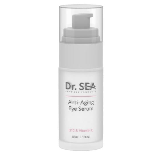 Антивозрастная сыворотка для глаз Q10 и витамин С Dr.Sea Anti-Aging Eye Serum - Q10 & Vitamin C Dr Sea 30 мл