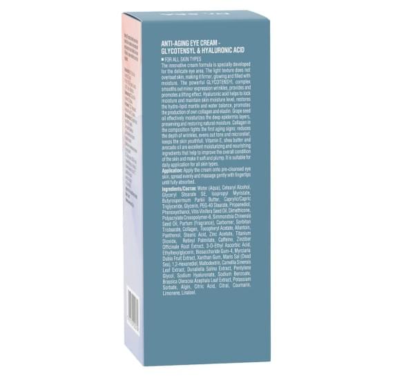 Антивозрастной крем для глаз - гликотенил и гиалуроновая кислота Dr.Sea Anti-Aging Eye Cream - Glycotensyl & Hyaluronic Acid Dr Sea 30 мл