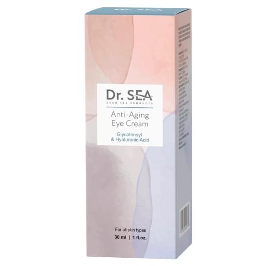 Антивозрастной крем для глаз - гликотенил и гиалуроновая кислота Dr.Sea Anti-Aging Eye Cream - Glycotensyl & Hyaluronic Acid Dr Sea 30 мл