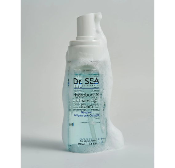 Очищувальна пінка Hydrobooster – Neoglow та комплекс гіалуронової кислоти Dr.Sea Hydrobooster Cleansing Foam – Neoglow & Hyaluronic Complex Dr Sea 150 мл