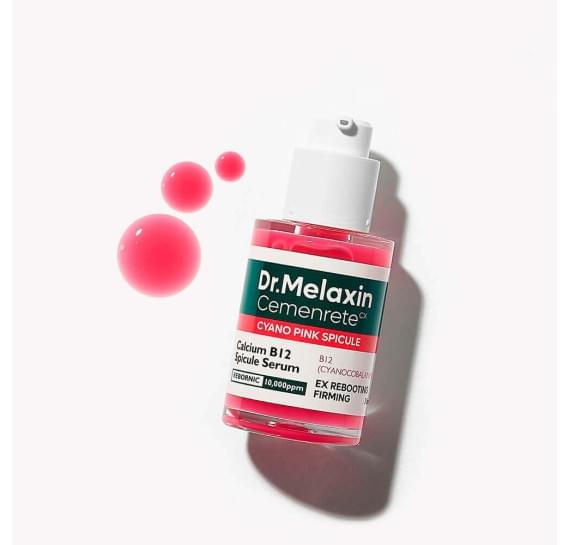 Сыворотка для лица с биоспикулами и витамином B12 Dr.Melaxin Cemenrete Cyano Pink Spicule Serum 30 мл